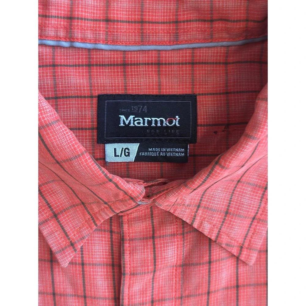 Marmot Mens Large Short Sleeve Shirt - $70 new - Picture 2 of 6
